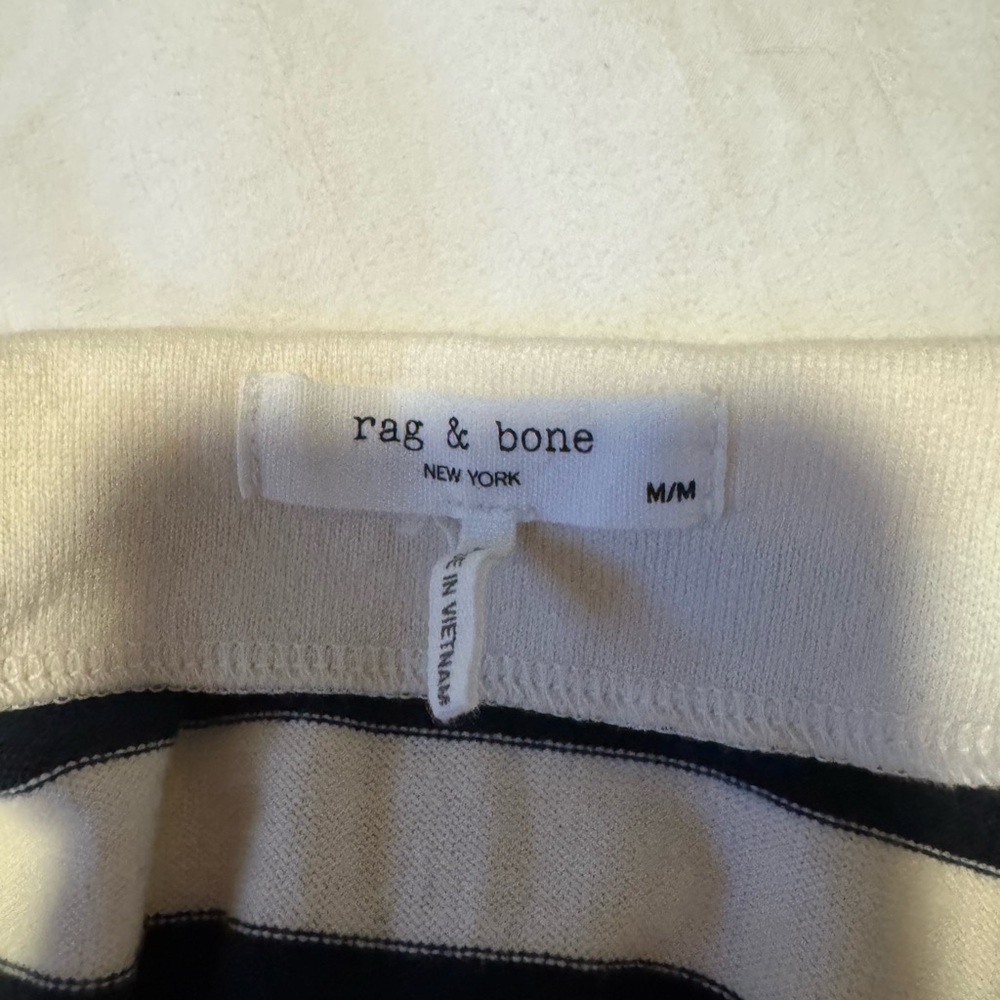 rag & bone Navy and White Striped Knit Top - Picture 3 of 3